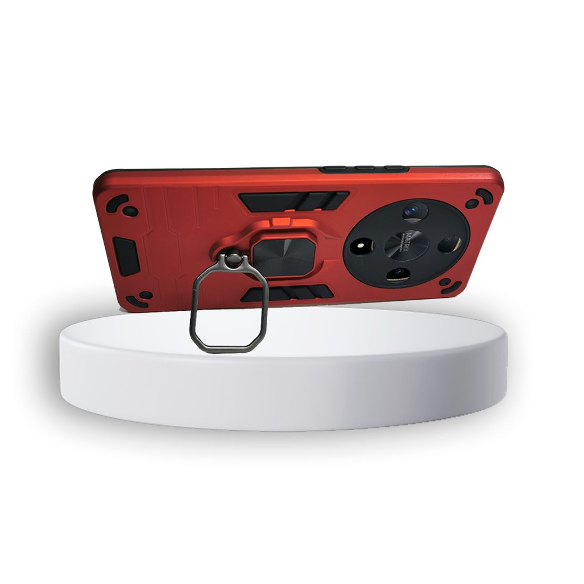 GENERICO - CARCASA ANILLO ANTIGOLPE PARA CELULAR HONOR MAGIC 6 LITE ROJO
