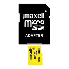 MAXELL - Tarjeta Memoria 16gb Micro Sd Original + Adaptador Sd