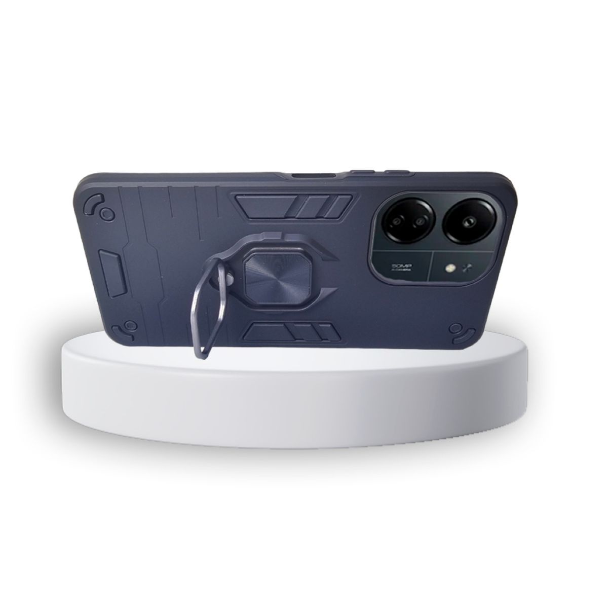 GENERICO - CARCASA ANILLO ANTIGOLPE PARA CELULAR XIAOMI REDMI 13C NEGRO