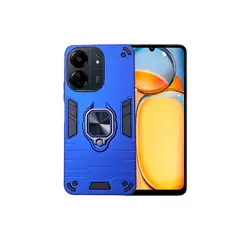 GENERICO - CARCASA ANILLO ANTIGOLPE PARA CELULAR XIAOMI REDMI 13C 5G AZUL