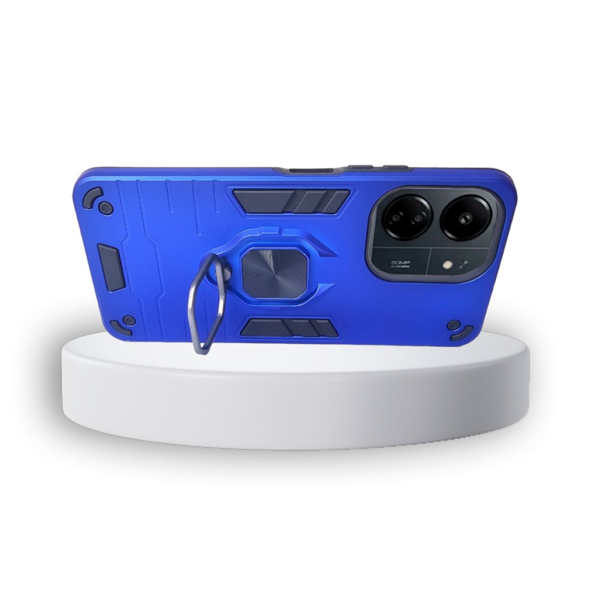 GENERICO - CARCASA ANILLO ANTIGOLPE PARA CELULAR XIAOMI REDMI 13C 5G AZUL