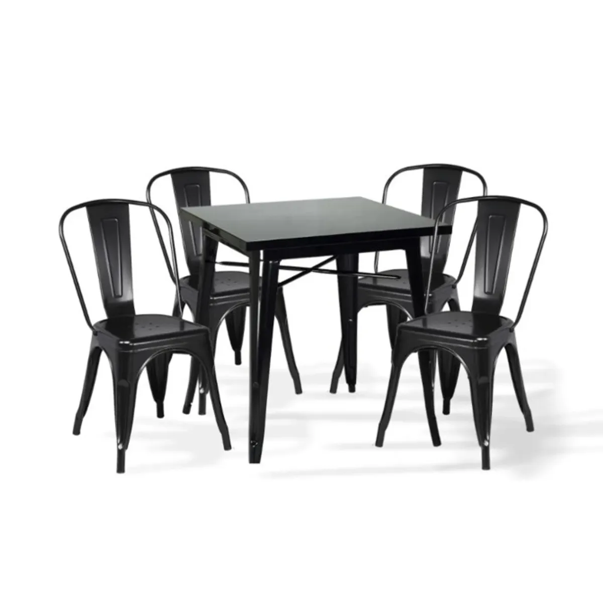 HABITA2 CHILE - COMEDOR TOLIX 80X80 - 4 PUESTO NEGRO…