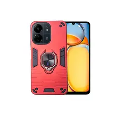 GENERICO - CARCASA ANILLO ANTIGOLPE PARA CELULAR XIAOMI REDMI 13C 5G ROJO