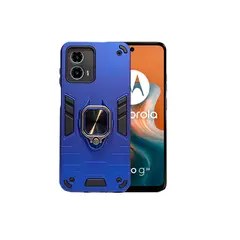 GENERICO - CARCASA ANILLO ANTIGOLPE PARA CELULAR MOTOROLA G35 COLOR AZUL