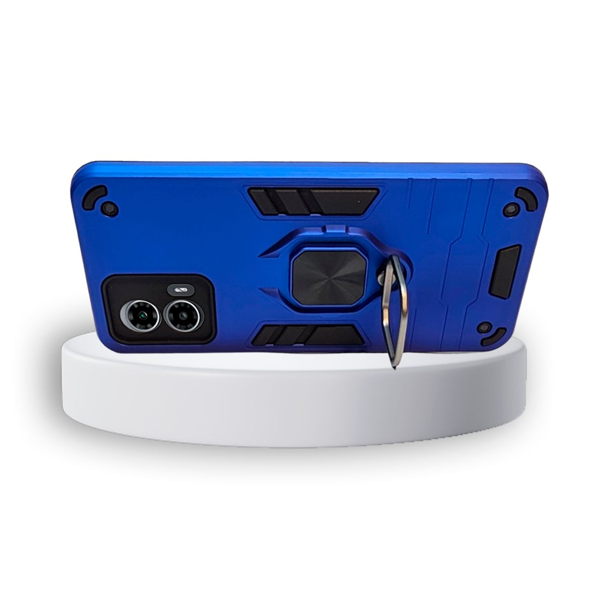 GENERICO - CARCASA ANILLO ANTIGOLPE PARA CELULAR MOTOROLA G35 COLOR AZUL
