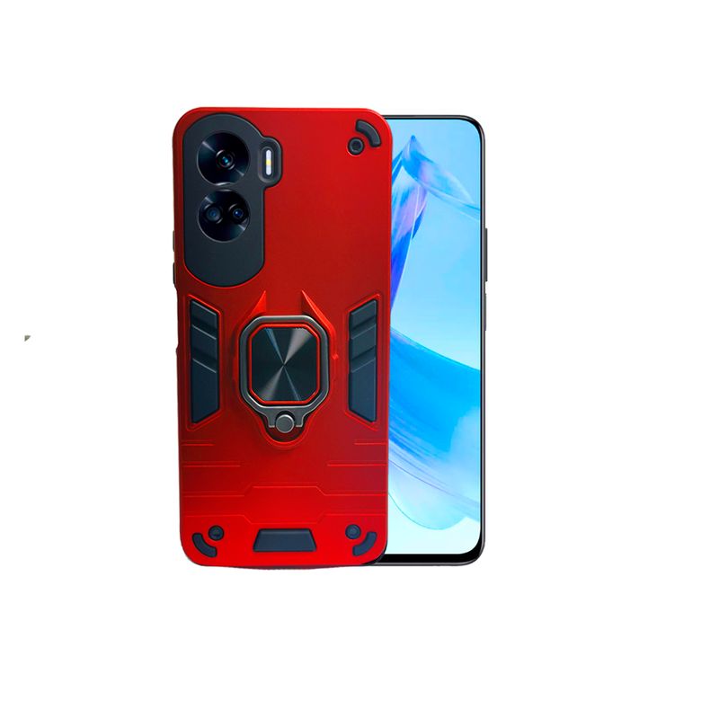 GENERICO - CARCASA ANILLO ANTIGOLPE PARA CELULAR HONOR 90 LITE COLOR ROJO