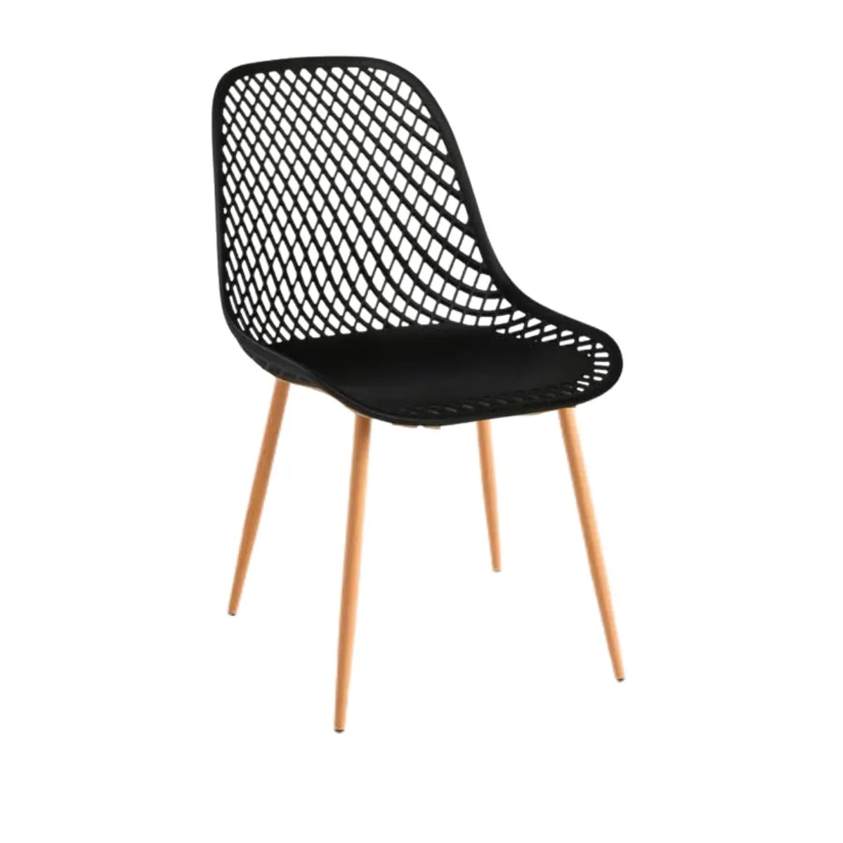 GENERICO - Silla de Comedor Panal Negro