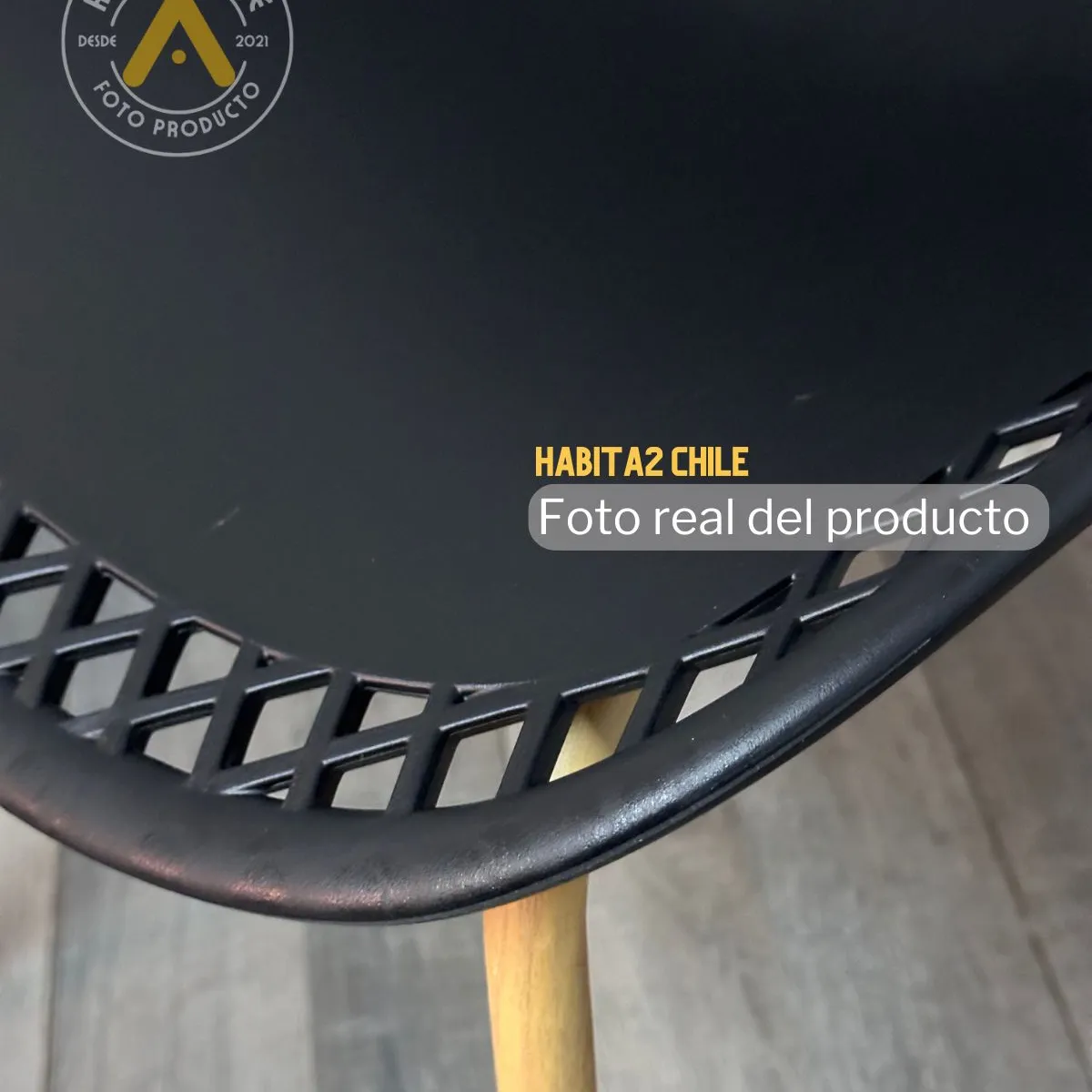 GENERICO - Silla de Comedor Panal Negro