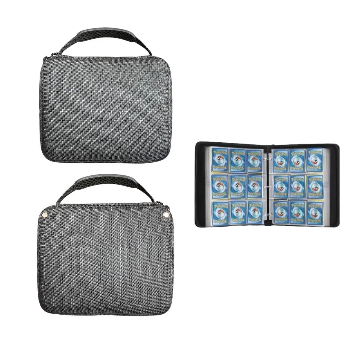 GENERICO - Álbum de Cartas Coleccionables con Cierre y Asa 336 Cartas NEGRO