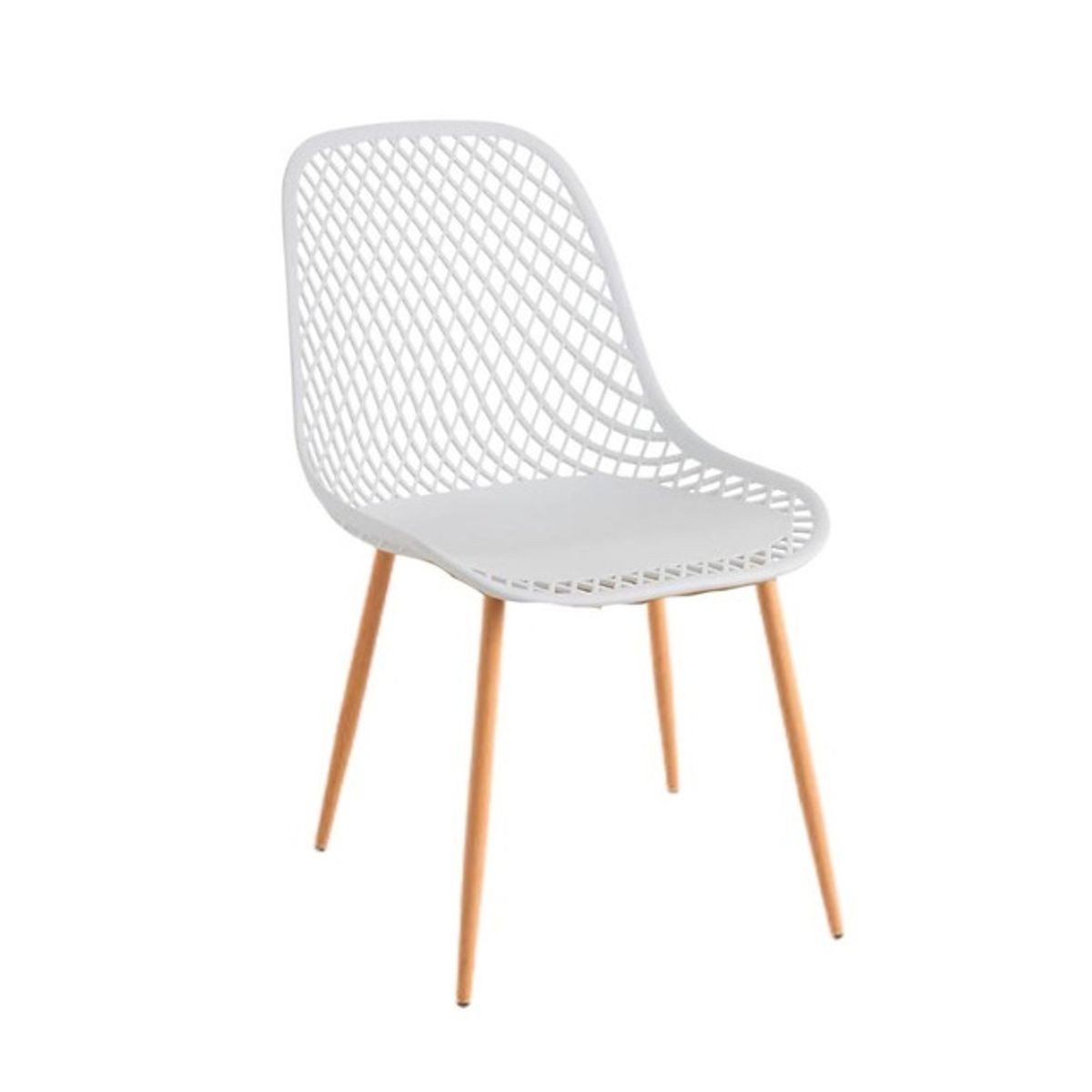 GENERICO - Silla de Comedor Panal Blanco