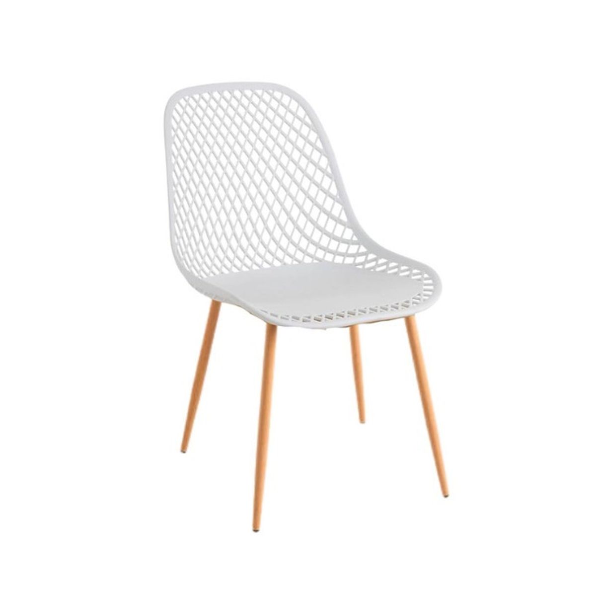 GENERICO - Silla de Comedor Panal Blanco