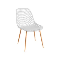GENERICO - Silla de Comedor Panal Blanco