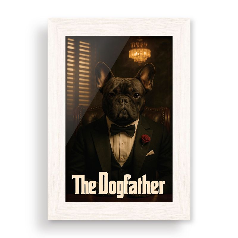 GENERICO - Cuadro 10x15 cm Marco Blanco  The Dogfather