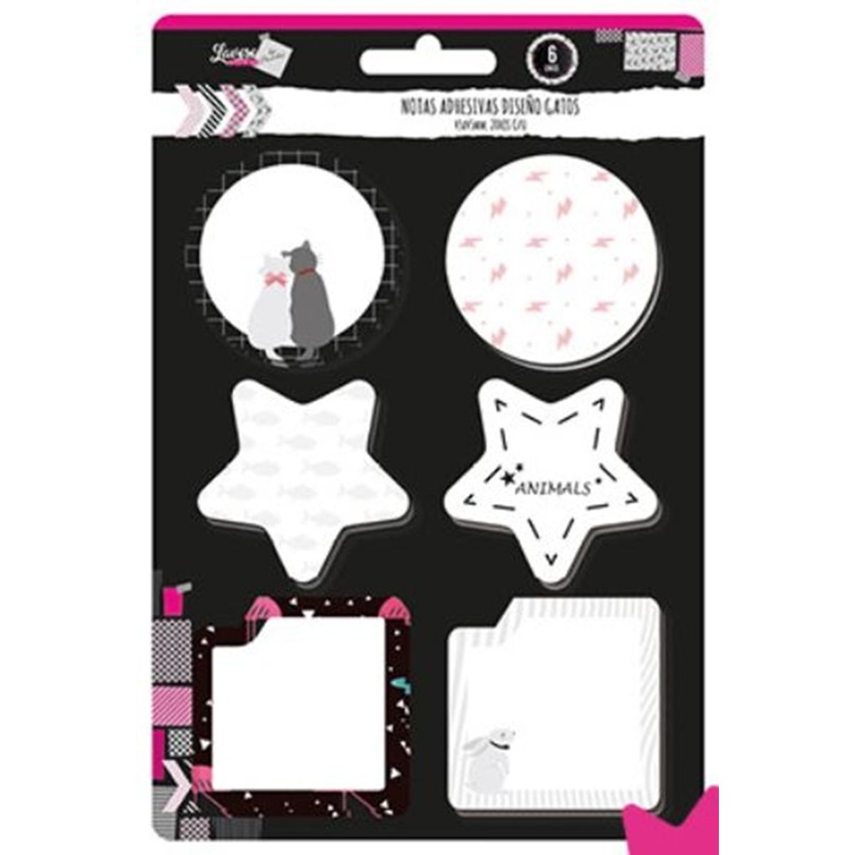 LAVORO - Notas adhesivas 20hj diseño gatos