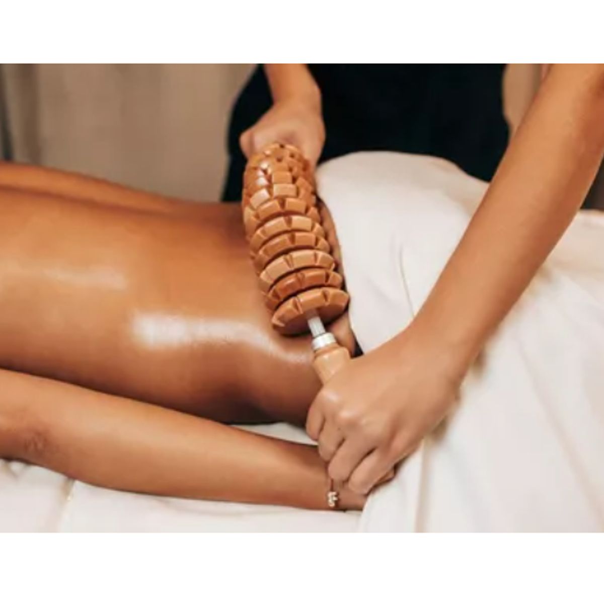 GENERICO - Rodillo Masajeador Para Celulitis Adiposidad Maderoterapia