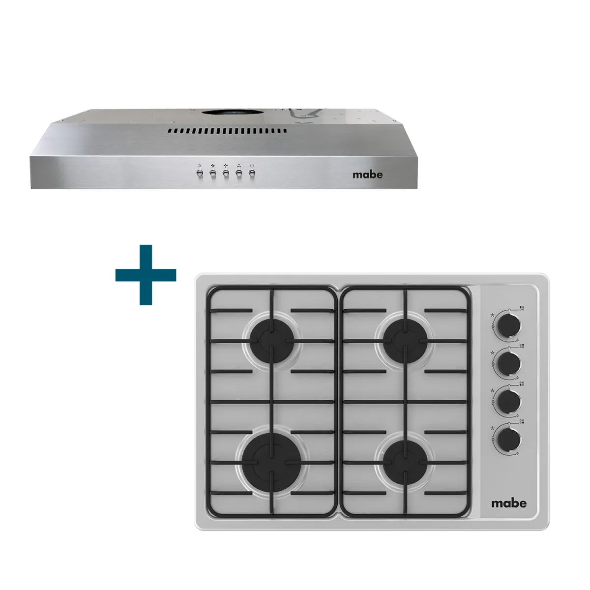 MABE - Kit Encimera a Gas 60cm +Campana Extractora 60cm Mabe