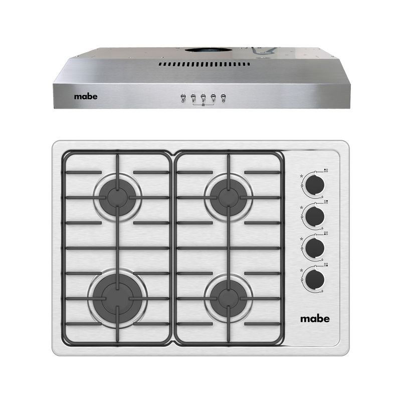 MABE - Kit Cubierta a Gas 60cm +Campana Extractora 60cm Mabe