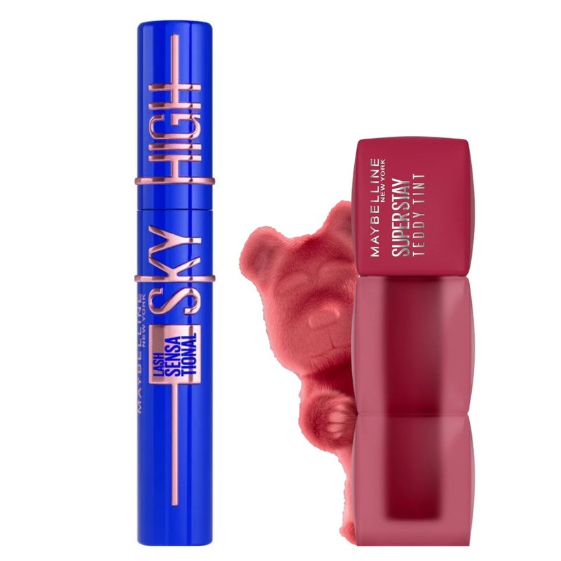 MAYBELLINE - Pack Maquillaje Sky High Blue + Teddy Wild Heart Maybelline