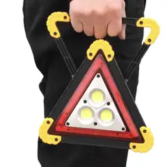 MOVI - Triángulo de seguridad automotriz con luz LED y panel solar