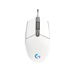 LOGITECH - G203 RGB LIGHTSYNC Mouse Gamer, 6 Botones Programables, 8.000 DPI, Color Blanco