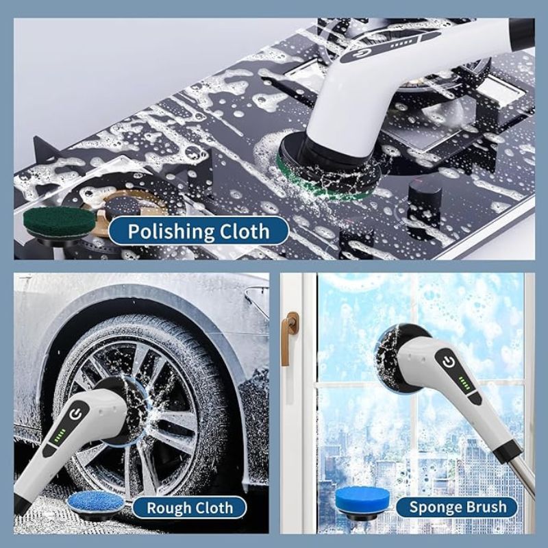 MOVI - Cepillo Rotatorio 7 en 1 para Limpieza Profunda