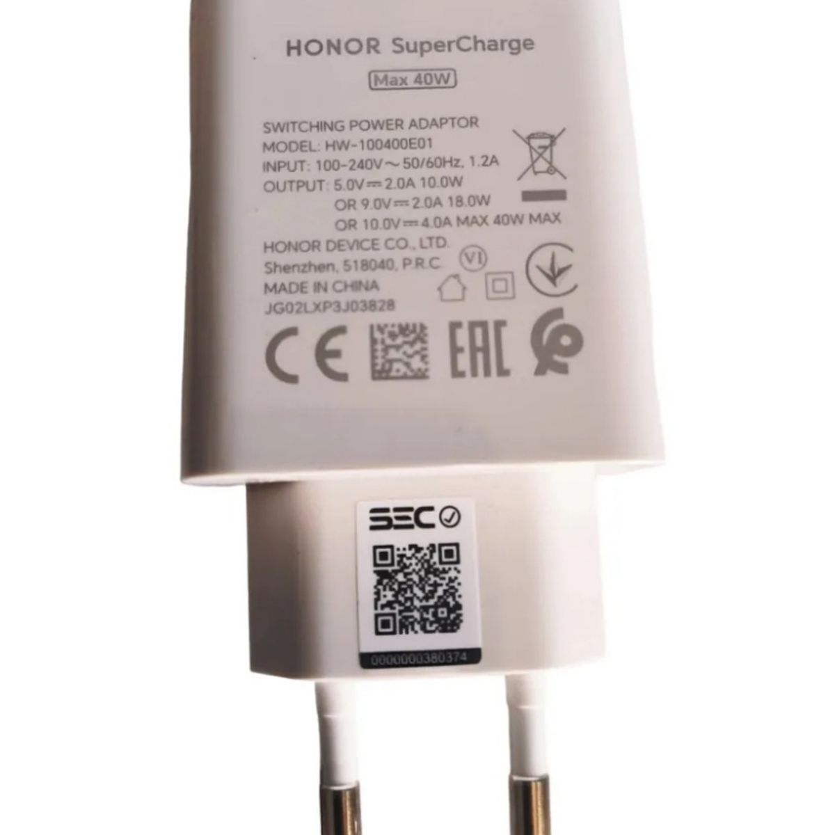 HUAWEI - Cargador Honor 40W turbo Charger - Original