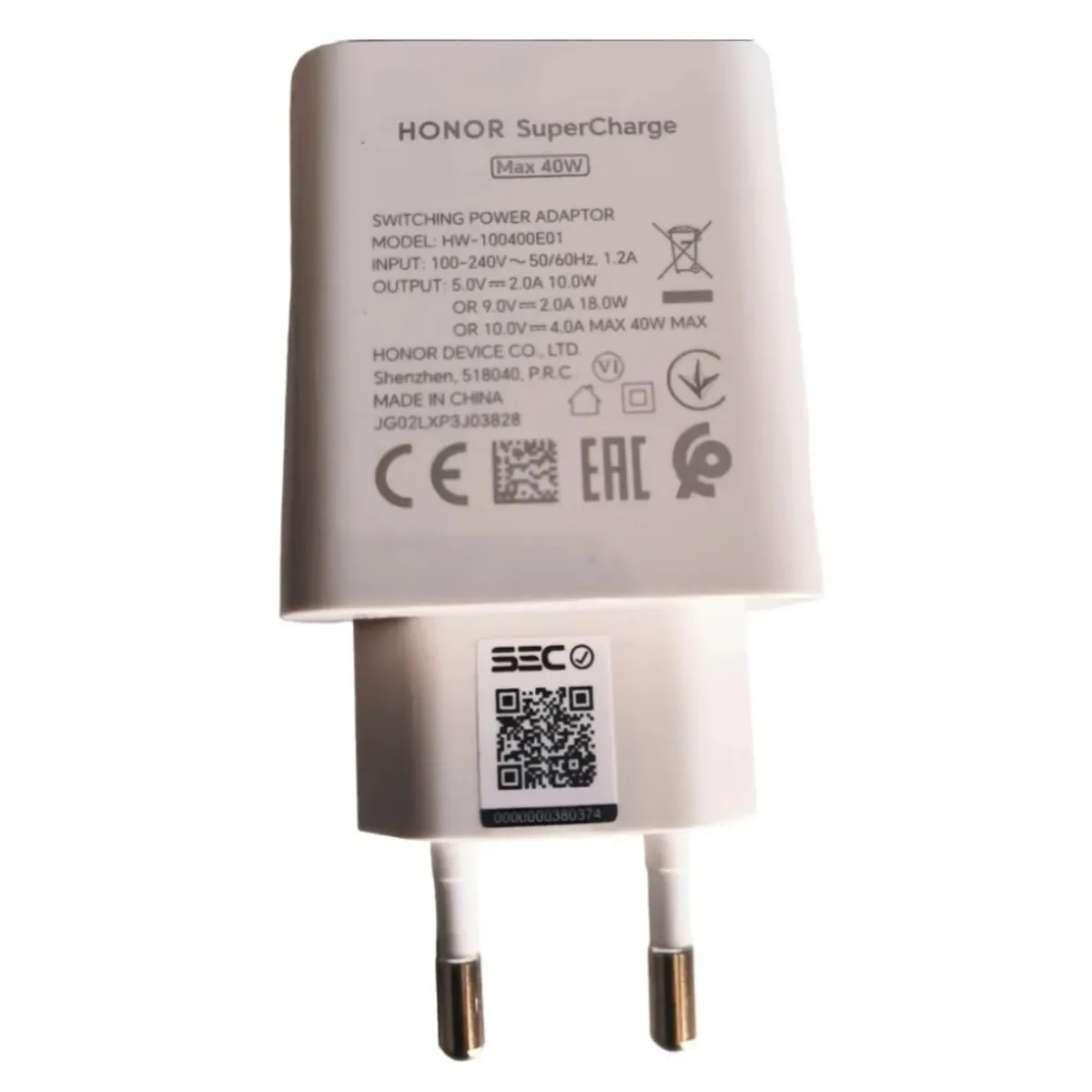 HUAWEI - Cargador Honor 40W turbo Charger - Original