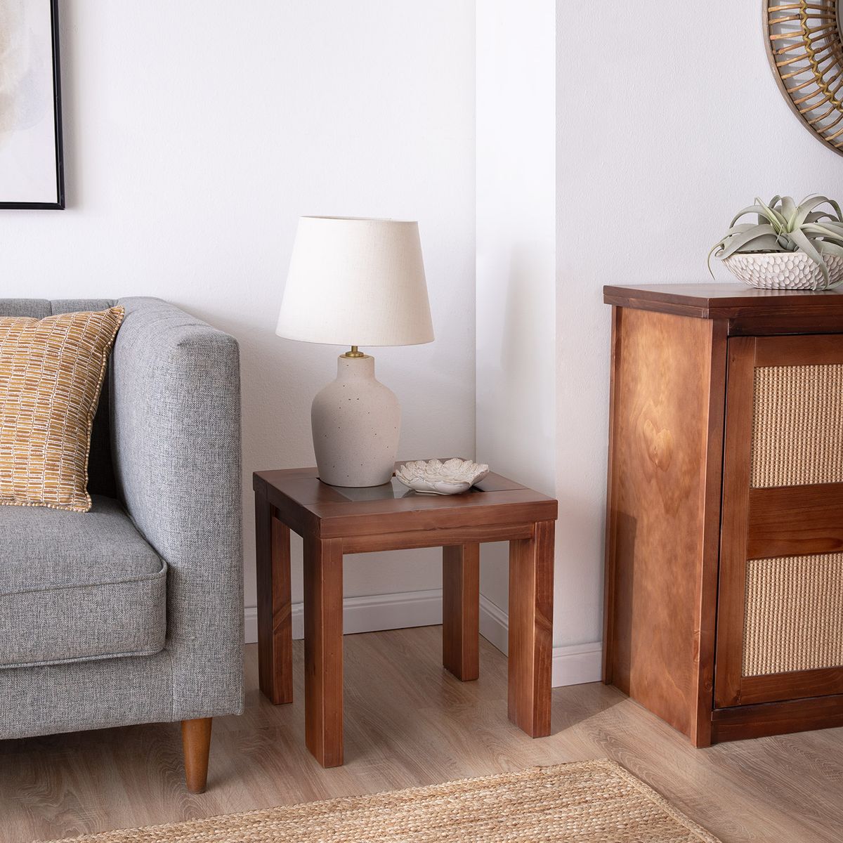 EROOMS - MESA LATERAL BARCELONA SISAL CANELA