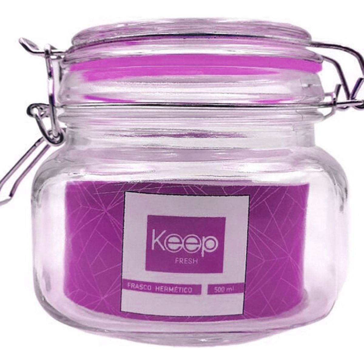 KEEP - Frasco Hermético 500 Ml Contenedor Vidrio Keep