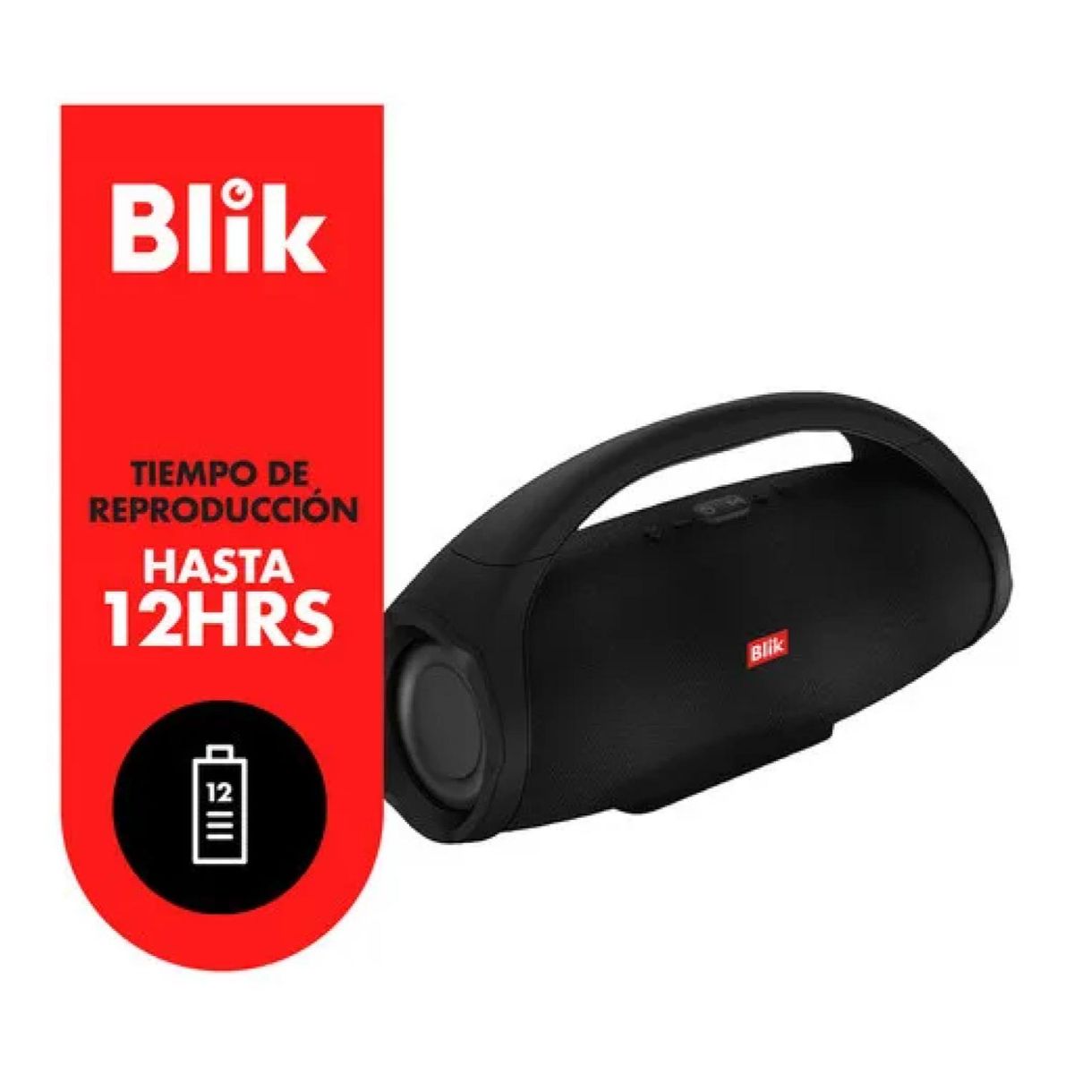 BLIK - Parlante Bluetooth 20W Portatil Negro Booster2