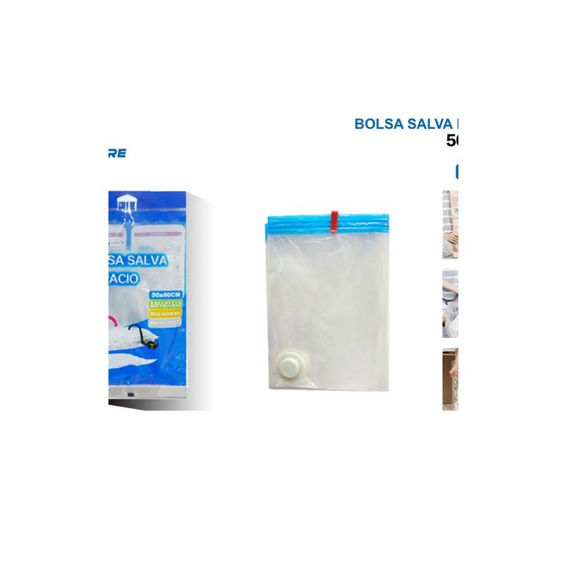 GENERICO - BOLSA SALVA ESPACIO - BOLSA AL VACIO 50X60CM