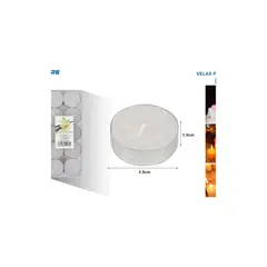 GENERICO - VELAS REDONDAS 10PCS