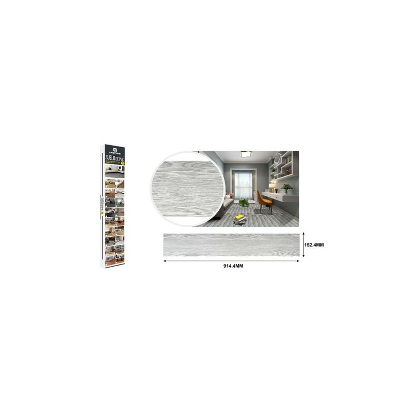 GENERICO - LAMINA DE SUELO PVC ADHESIVO 914 X 152MM