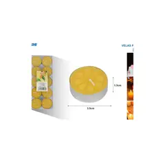 GENERICO - VELAS REDONDAS 10PCS
