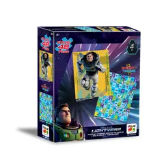 LIGHTYEAR - Juego de Mesa Puzzle 2 en 1 + Escalera y Tobogan -