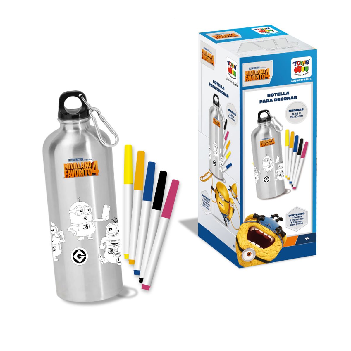 MINIONS - Botella Para Decorar - Mi Villano Favorito