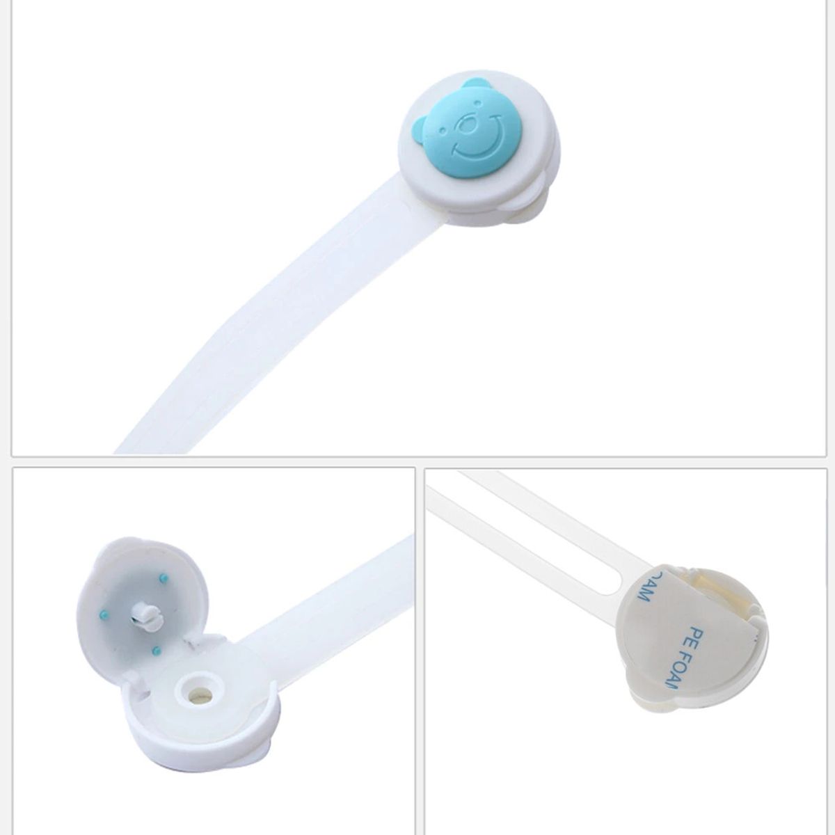 GENERICO - Cerradura Seguridad Para Cajones Trabas Tope Gabinete Bebe