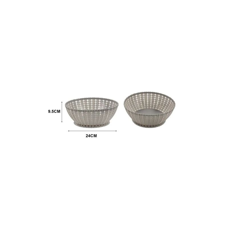 GENERICO - CESTA DE PLASTICO MULTIFUNCIONAL 24X9CM