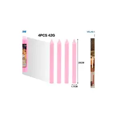 GENERICO - VELAS PERFUMADAS 4PCS 42G