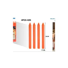 GENERICO - VELAS PERFUMADAS 4PCS 42G