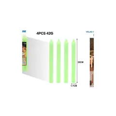 GENERICO - VELAS PERFUMADAS 4PCS 42G