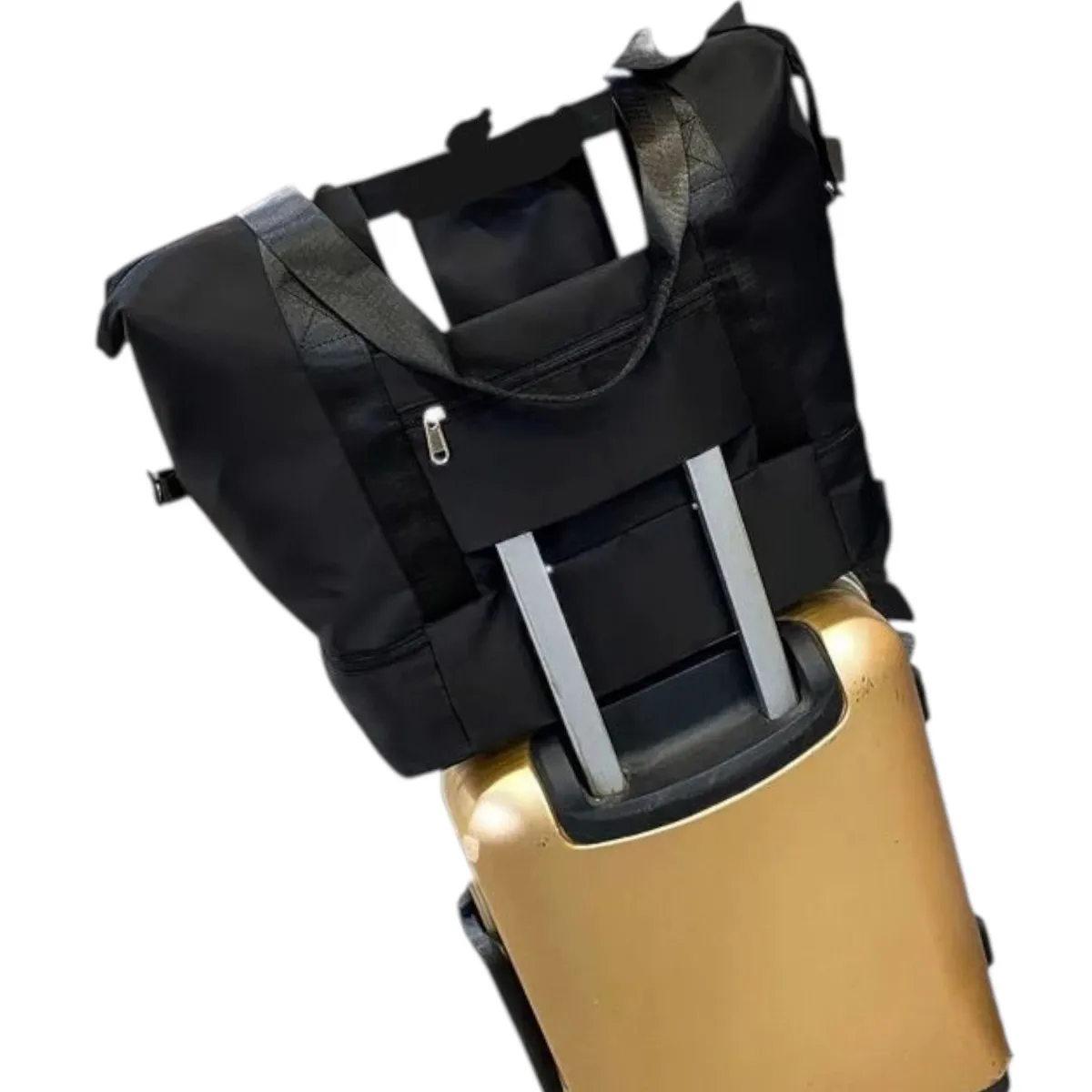 GENERICO - Bolso Cartuchera De Viaje Avión Extendible10kg Negro