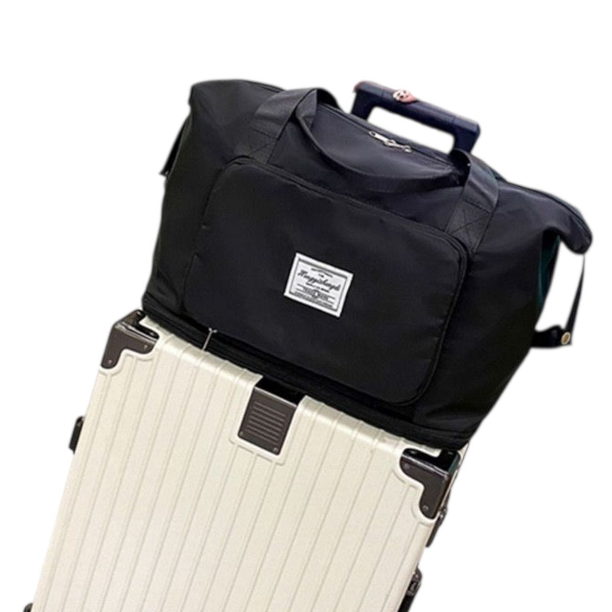 GENERICO - Bolso Cartuchera De Viaje Avión Extendible10kg Negro