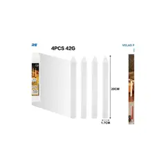 GENERICO - VELAS PERFUMADAS 4PCS 42G