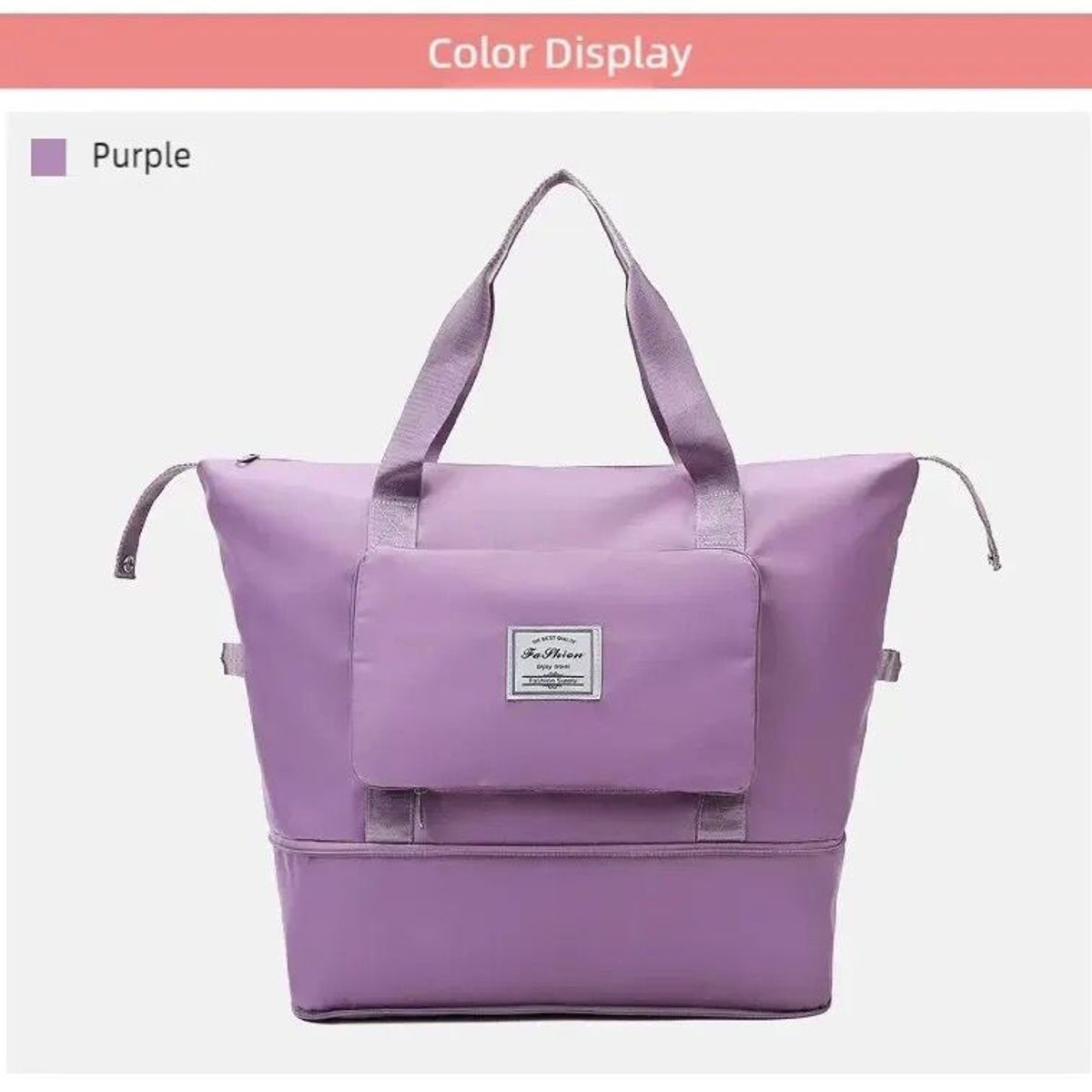 GENERICO - Bolso Cartuchera De Viaje Avión Extendible10kg Lila