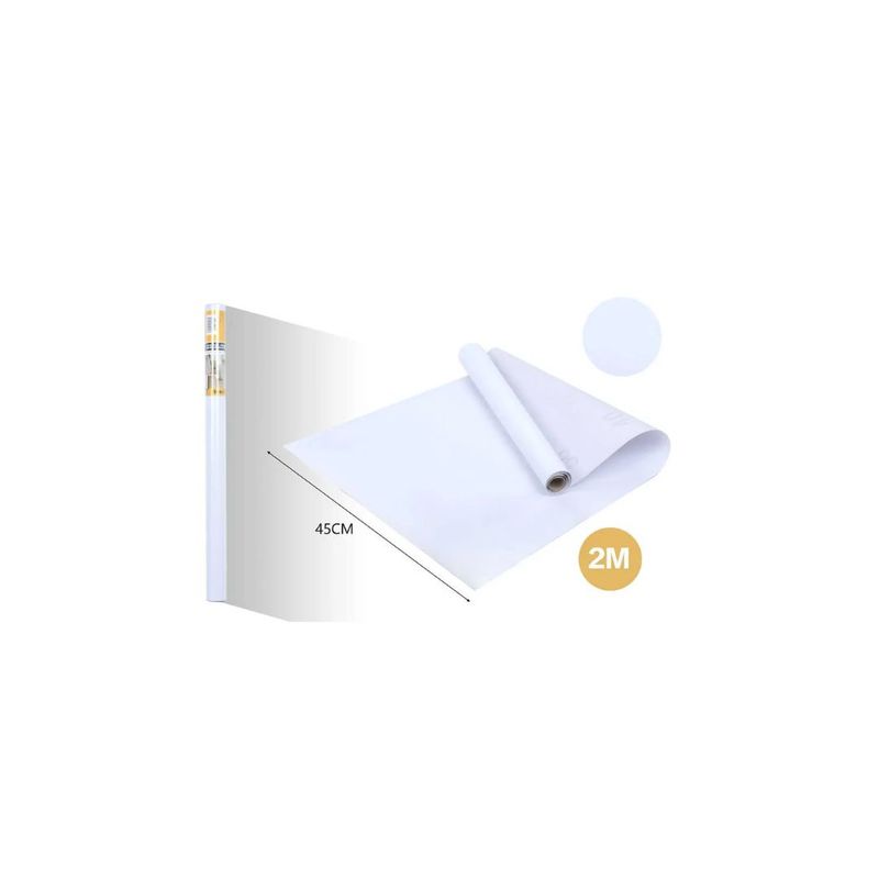 GENERICO - PAPEL ADHESIVO DECOMURAL BLANCO 2M X 45CM