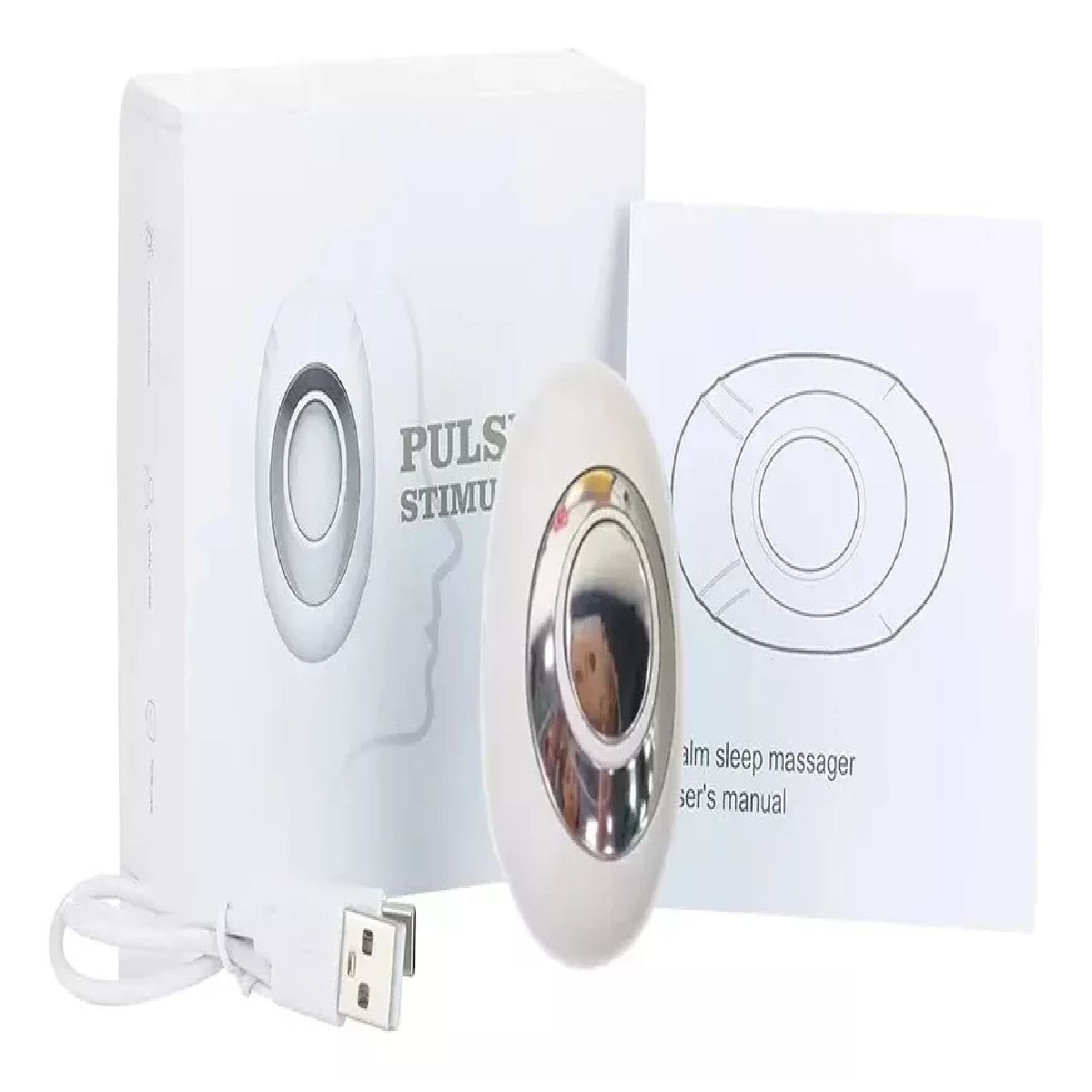 MAXPRO - Huevo Blanco Dispositivo Portátil Aliviar Ansiedad Estrés Insomnio