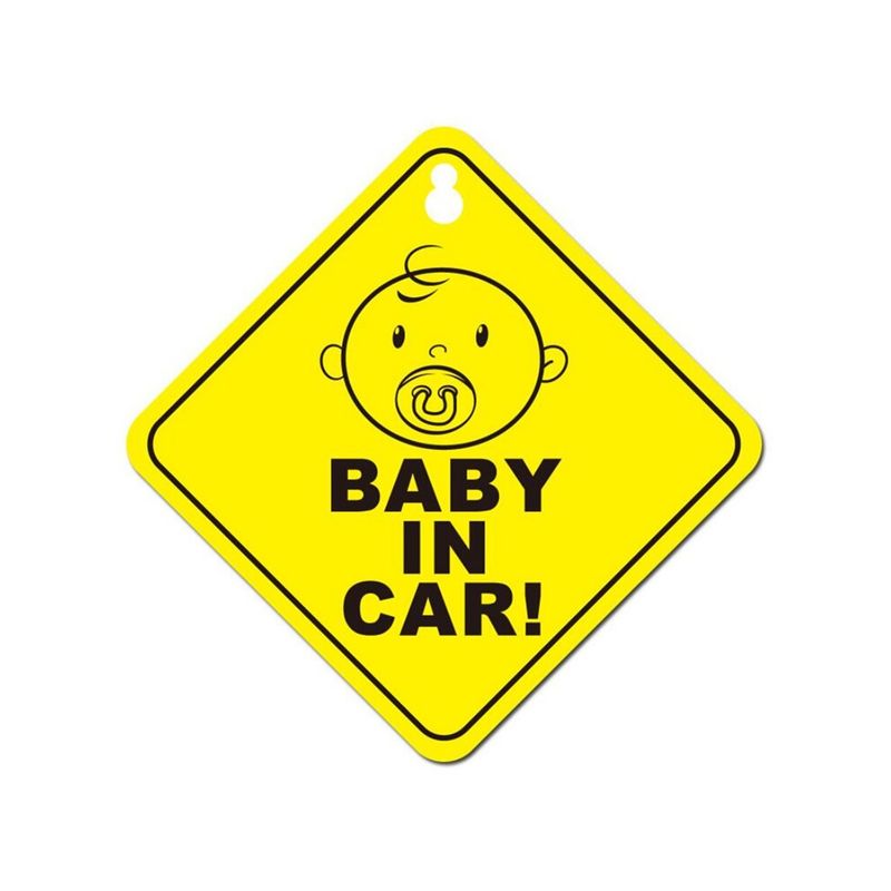 GENERICO - Pegatina Autoadhesiva Señal De Bebe Abordo Para Coches Autos