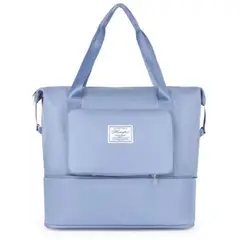 GENERICO - Bolso Cartuchera De Viaje Avión Extendible10kg Azul