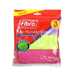 FIBRO - Paños Microfibra x3 Unidades